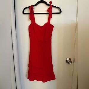 Elegant Red Sleeveless Dress